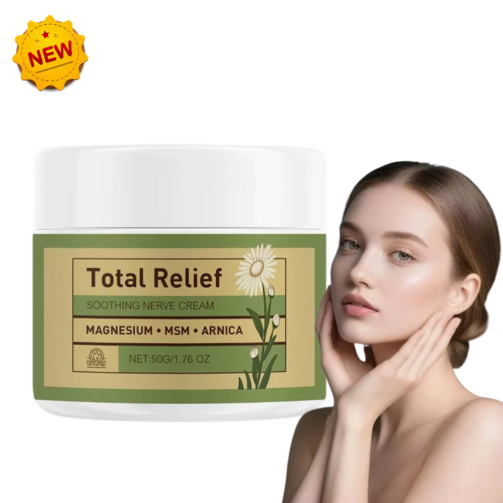 Crème Apaisante Total Relief pour les Nerfs - 50g Beurre Corporel au Magnésium