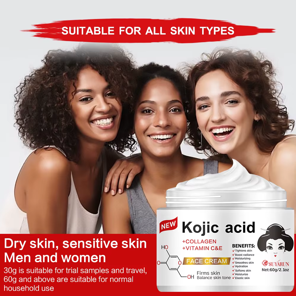 SUYARUN Crème à l'acide kojique à la propolis et à la vitamine E – éclaircissante
