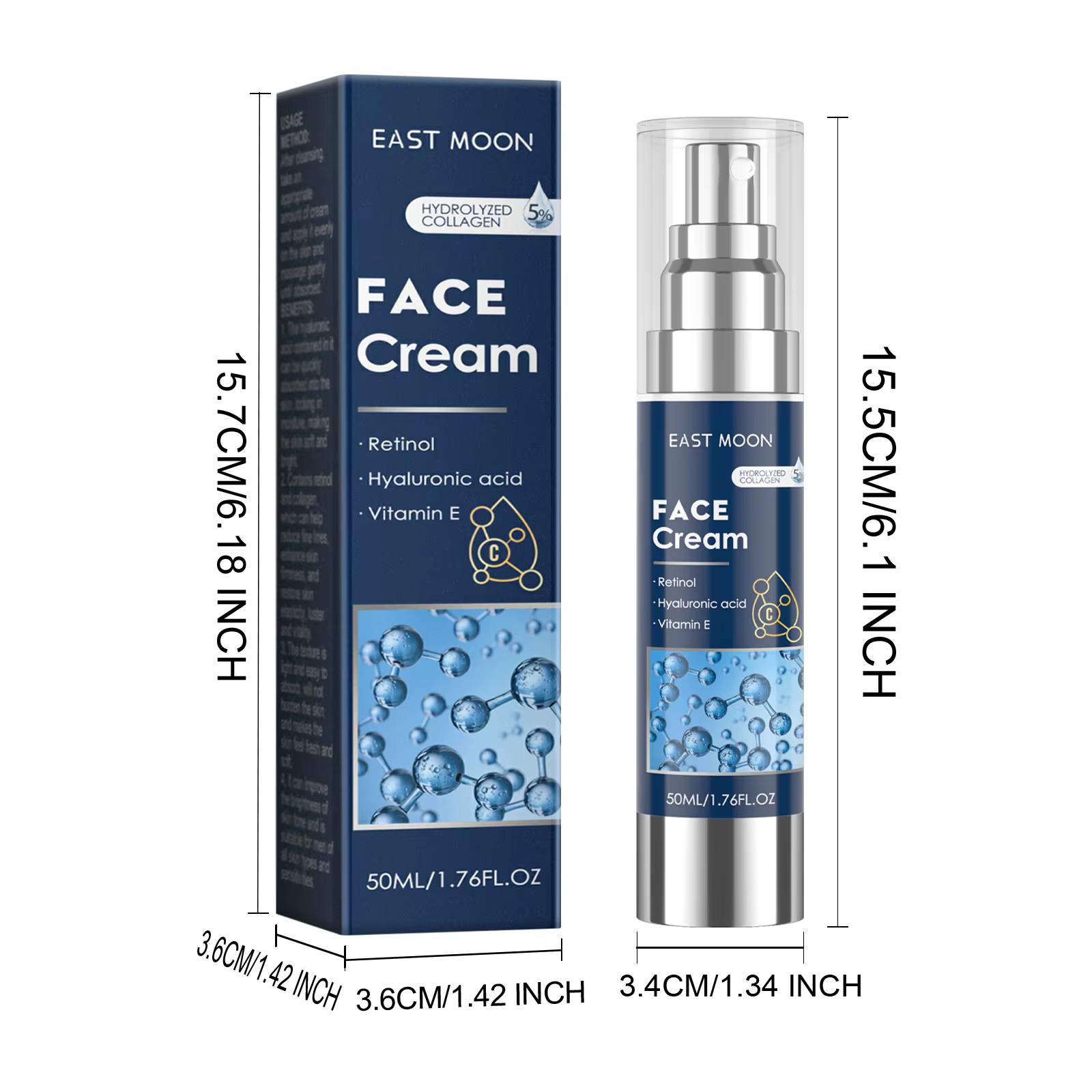 Crème pour le visage au rétinol pour hommes