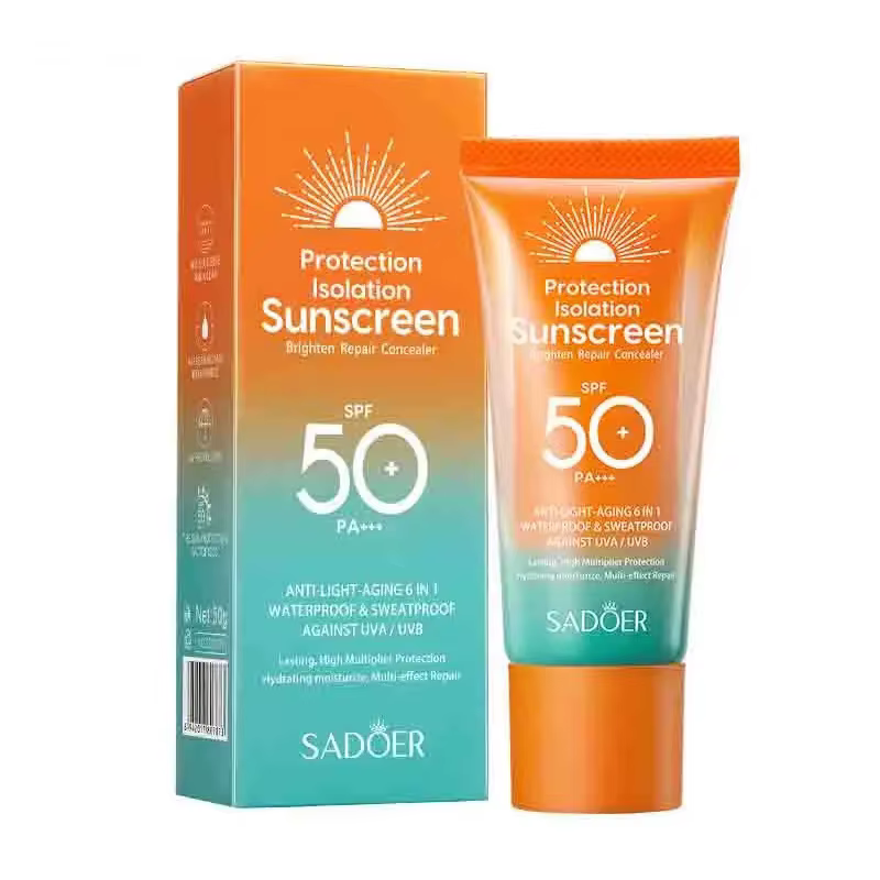 SADOER Spf 50+ crème solaire pour protection faciale soin