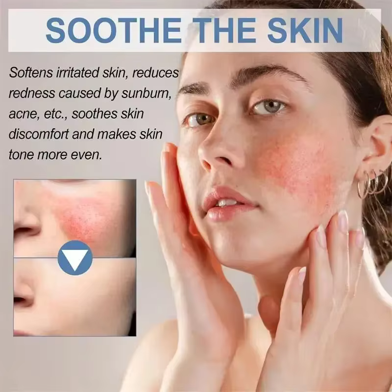 Masque Réparateur Anti-Rougeurs Visage – Améliore Rapidement la Peau Sensible et Sèche – Sérum Hydratant Apaisant – Élimine les Rougeurs et la Rosacée – Soin de Beauté