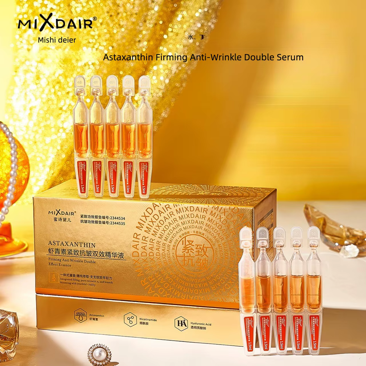 Sérum Anti-Rides à l'Astaxanthine 30 Ampoules