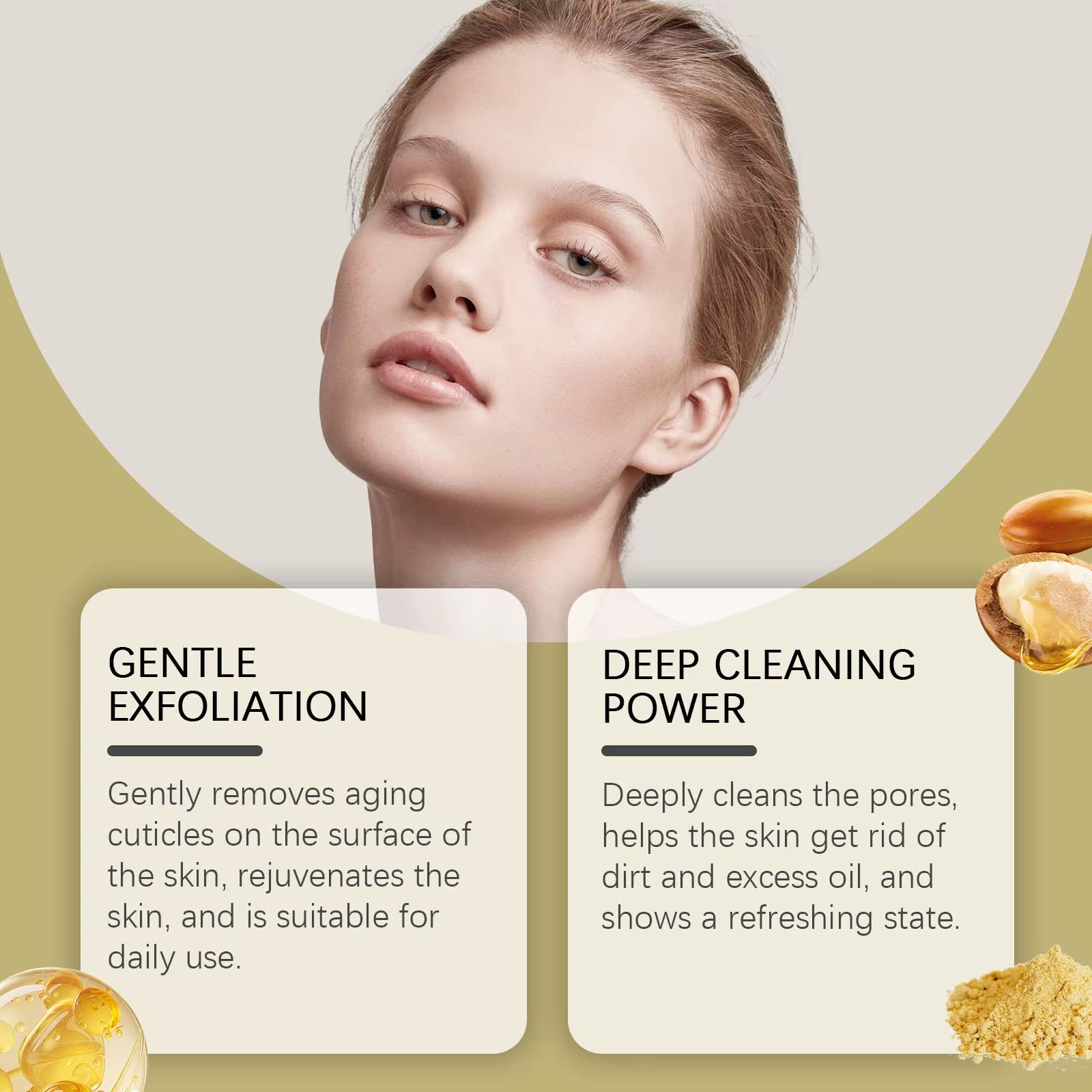Nettoyage en profondeur gommage du visage exfoliant