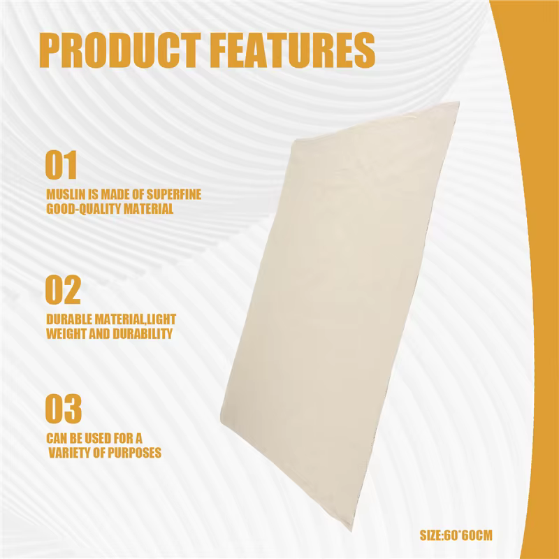 Chiffons en mousseline pour la cuisson, chiffons à fromage non blanchis, chiffons à fromage en coton réutilisables et lavables pour égoûter-AT64