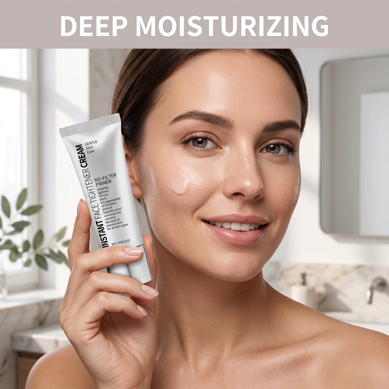 Crème de base hydratante pour le visage, lisse les ridules, répare la barrière cutanée, nourrit en profondeur, base de maquillage douce, tous types de peaux