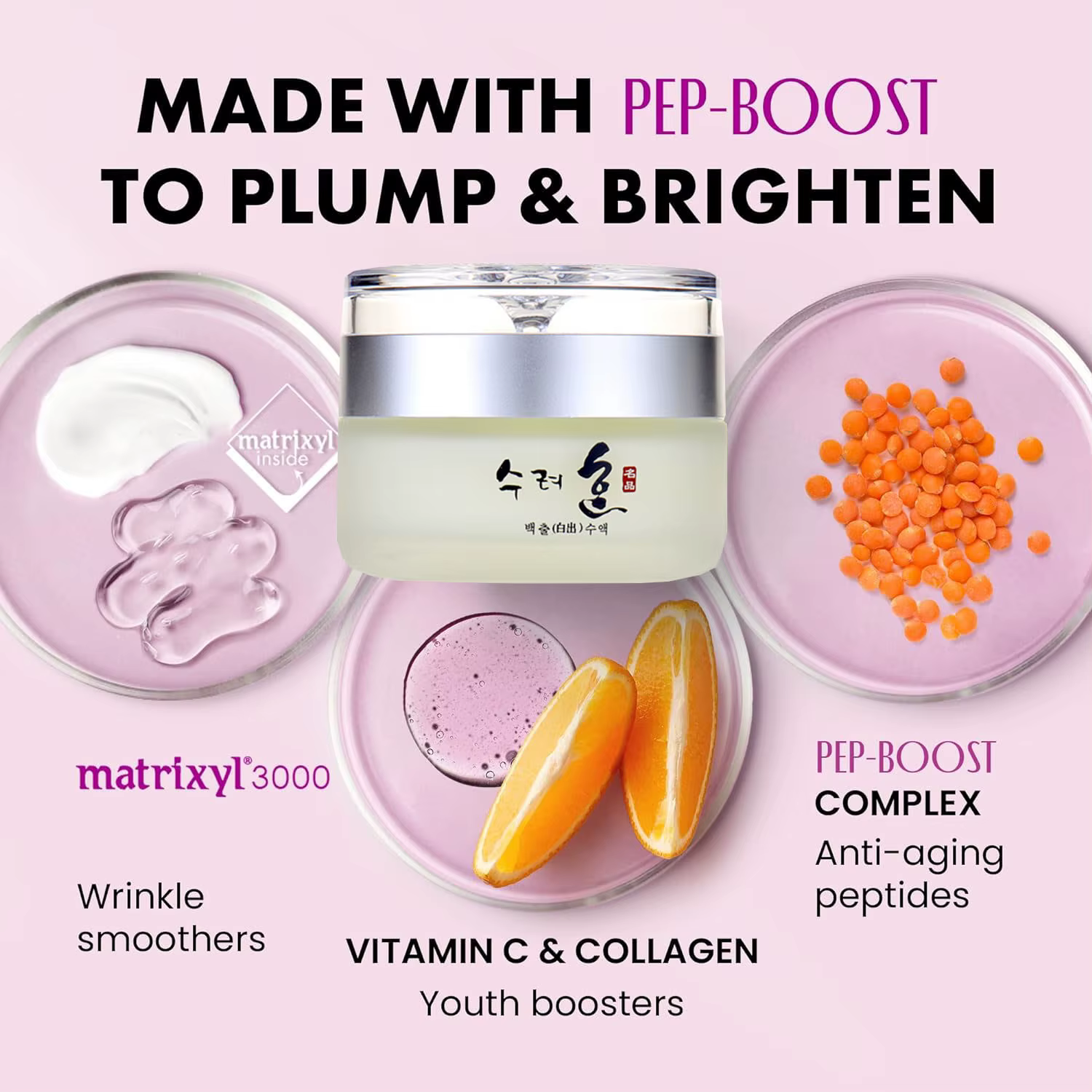 Crème pour le visage au collagène