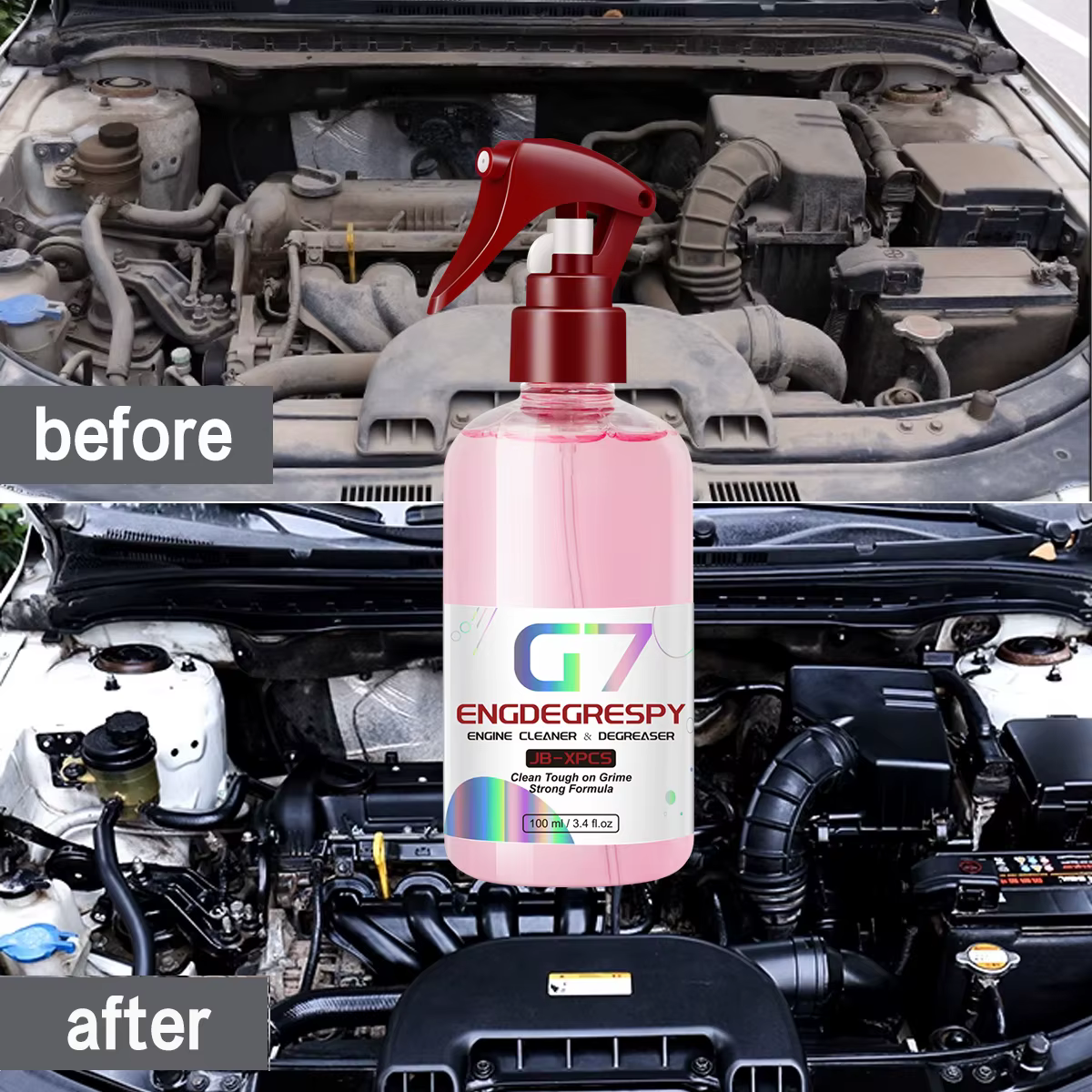 ENGDEGREéventuelles Y-Nettoyant pour compartiment moteur de voiture, décontamination injuste, produit pour livres, G7