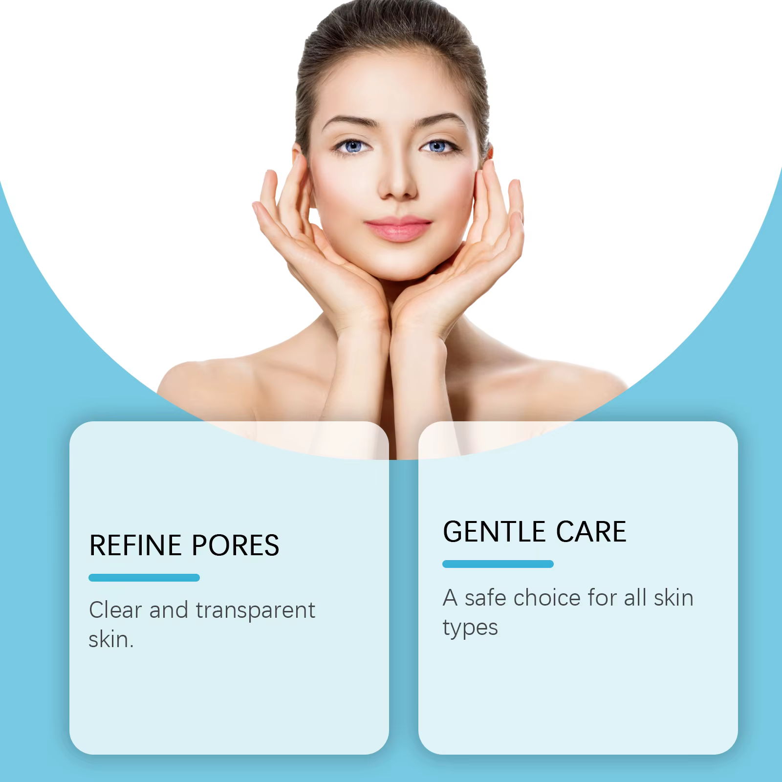 AHA BHA Toner exfoliant doux pour la peau grasse raffinage des pores apaisant hydratant Essence du visage contrôle