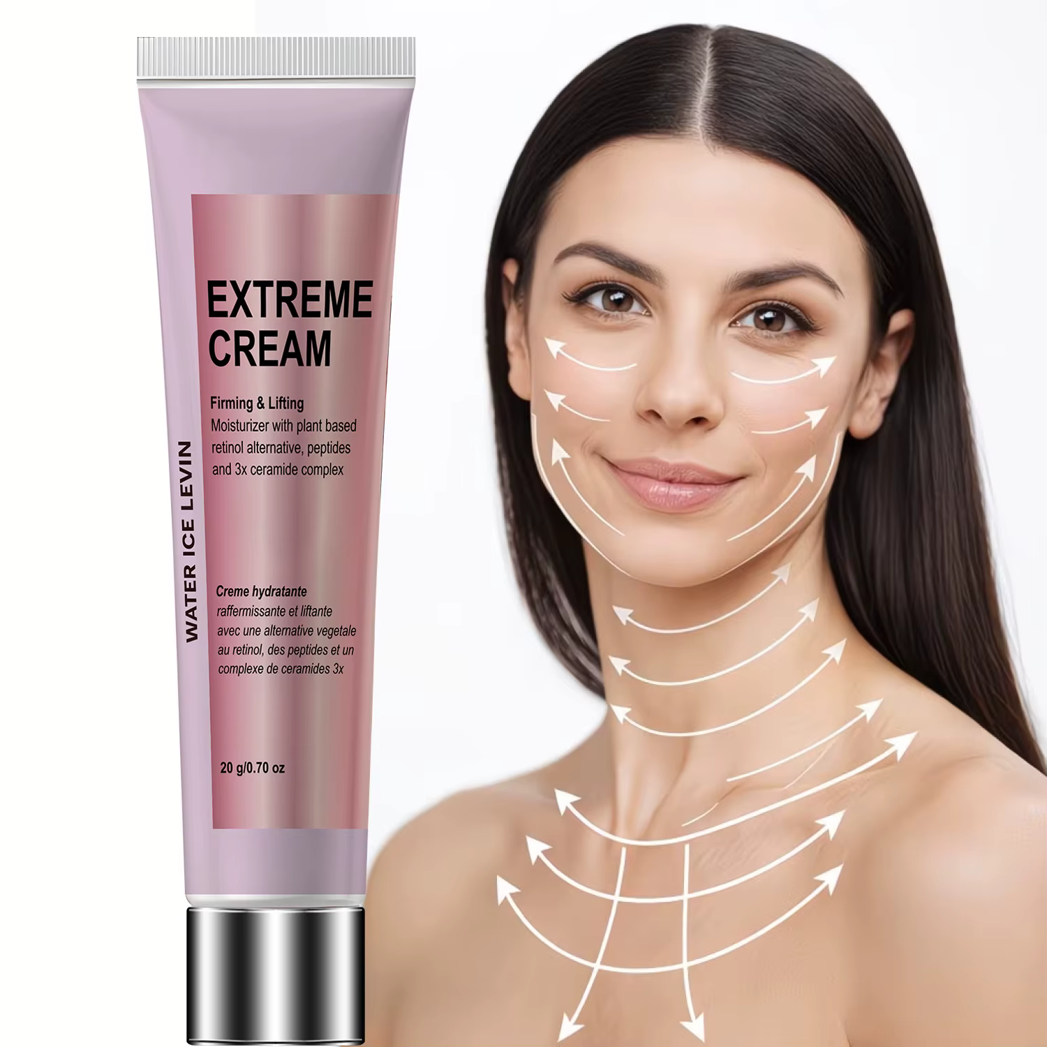 Crème Visage Extrême Raffermissante et Liftante - Hydratant Enrichi en Rétinol, Collagène et Venin d'Abeille avec Céramides