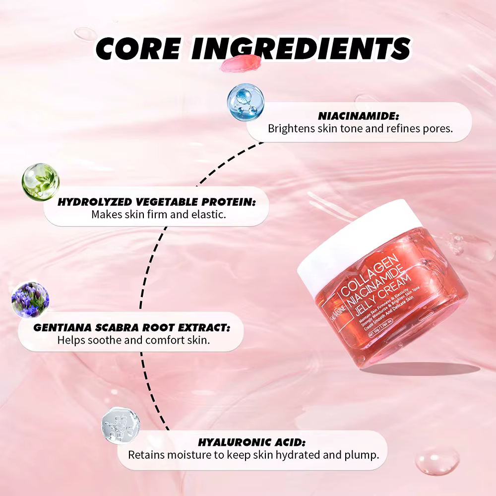 Crème à la gelée de collagène