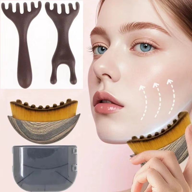 Brosse de massage lymphatique pour le visage