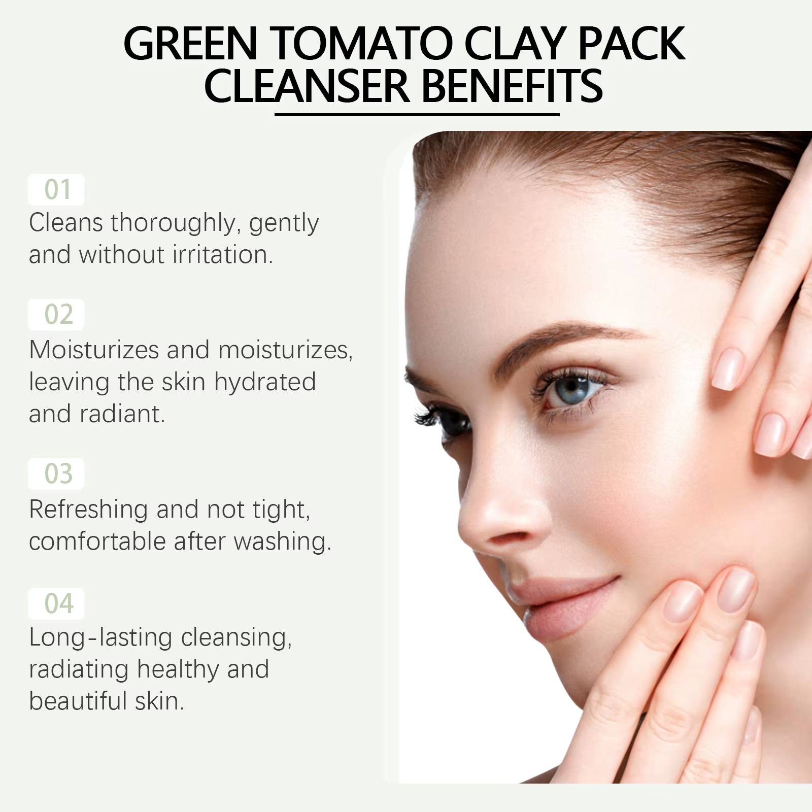Lait nettoyant au tomate vert hydratant en profondeur