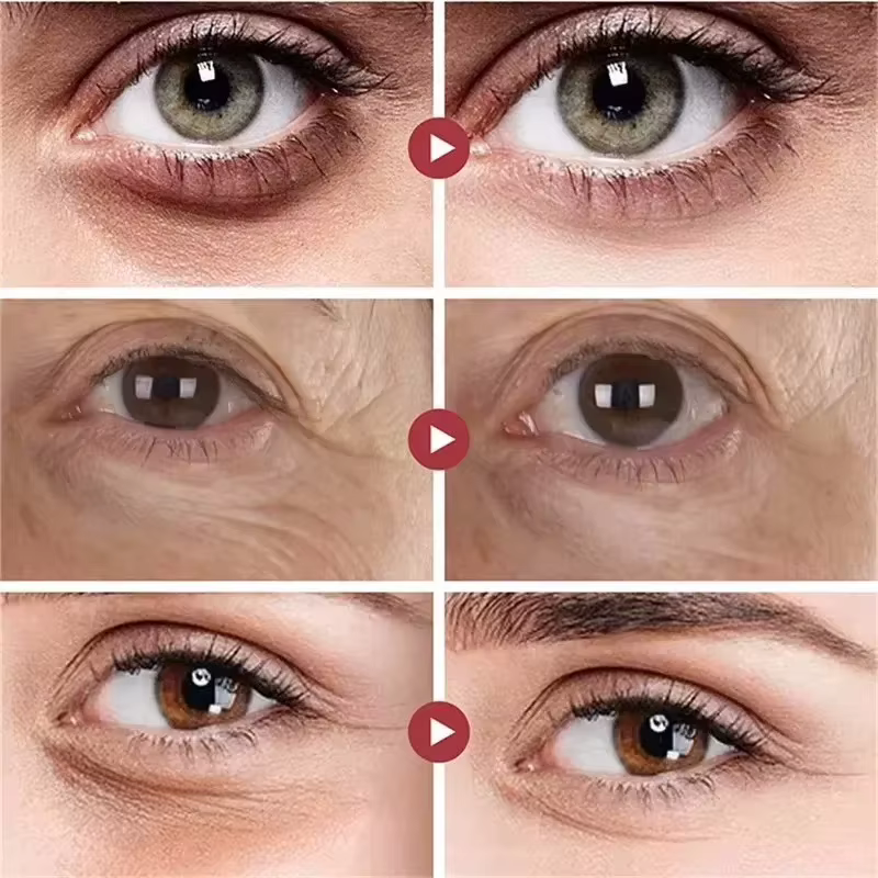 Crème Contour des Yeux Anti-Rides Instantanée au Collagène – Élimine les Ridules