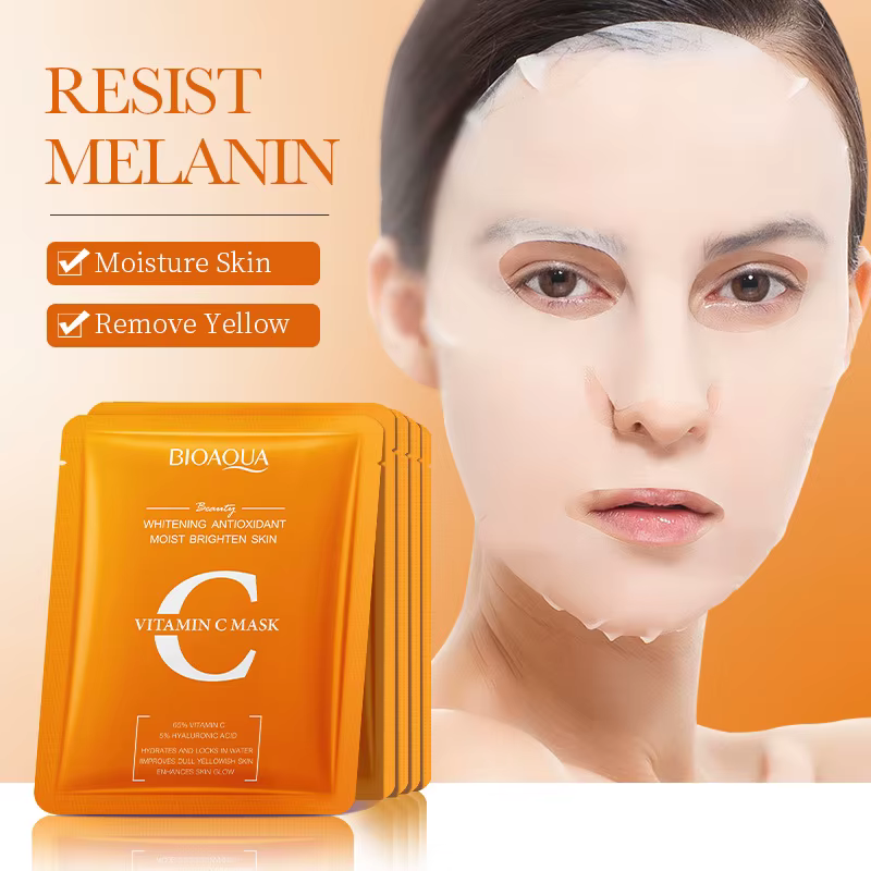 5 pièces BIOAQUA rétinol vitamine C masque Facial Anti-rides hydratant Anti-âge Nicotinamide blanchissant masques faciaux soins de la peau