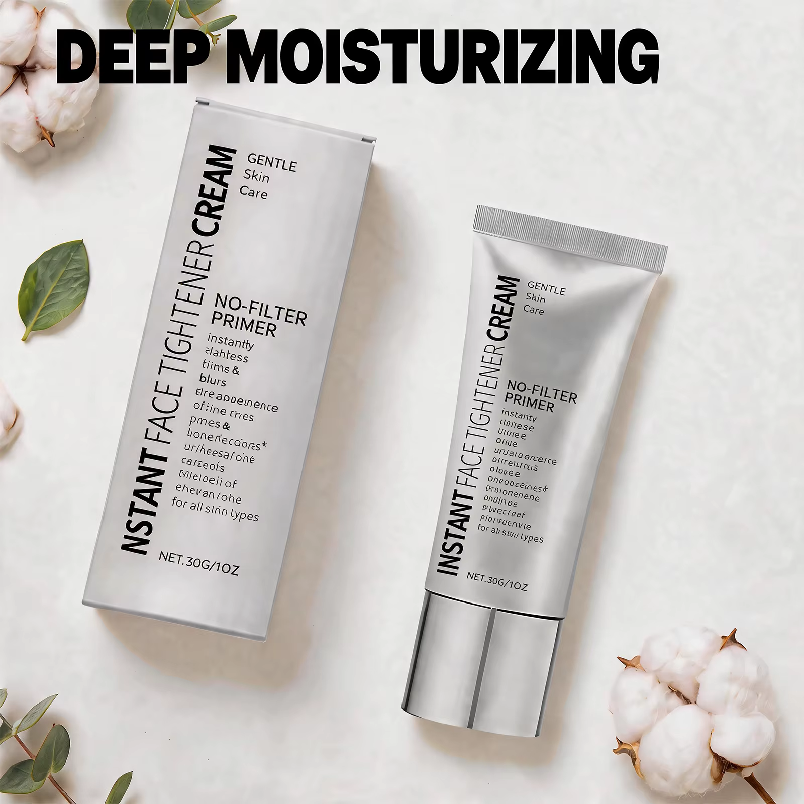 Crème de base hydratante pour le visage, lisse les ridules, répare la barrière cutanée, nourrit en profondeur, base de maquillage douce, tous types de peaux