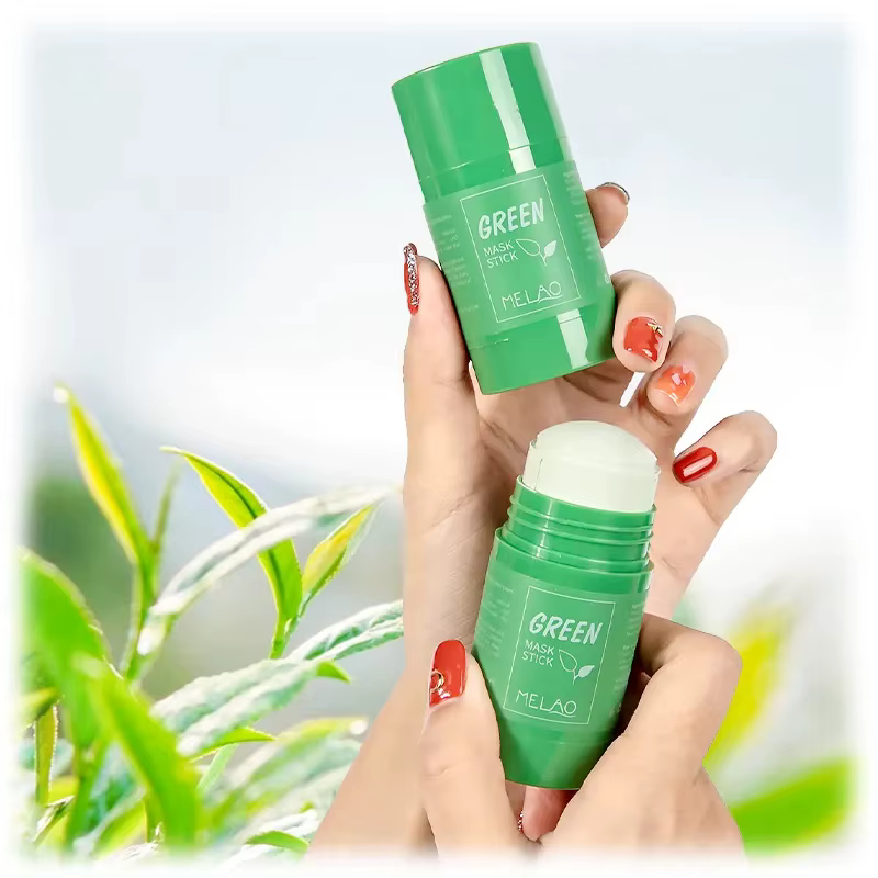 MELAO masque en argile détox purifiant naturel masquage de boue de thé vert pour le visage bâton