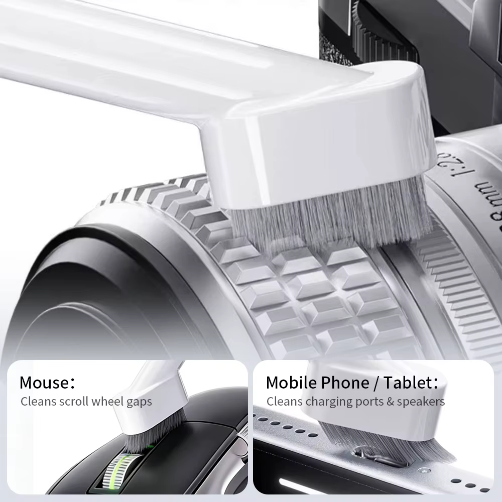 Kit de nettoyage portable 5 en 1 pour AirPods Max/Airpods, iPhone, iPad, ensemble d'outils d'entretien pour les appareils Samsung, HuaWei, Xiaomi, série d'écouteurs