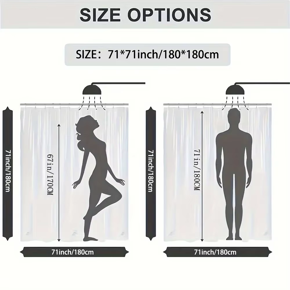 Rideau de douche imperméable géométrique bleu et blanc élégant – Parfait pour ajouter un toucher moderne et élégant à votre décoration de salle de bain