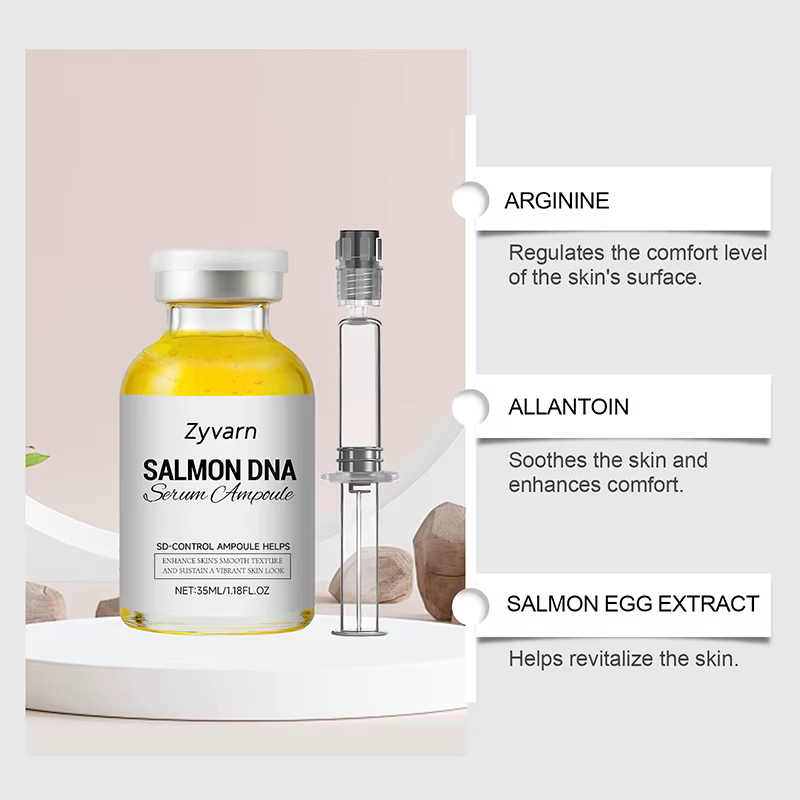 Sérum Ampoule PDRN ADN de Saumon Collagène Hydratant en Profondeur Essence Faciale Soin Doux pour la Peau