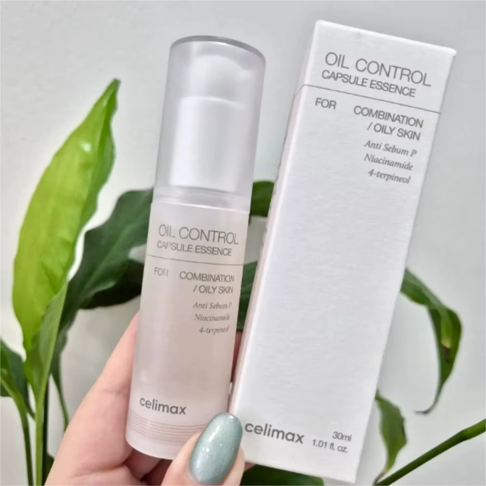 Sérum Visage Anti-Sébum Celimax 30ml à la Niacinamide et au 4-terpineol pour Peaux Mixtes à Grasses – Essence Capsule Contrôle du Sébum et Éclaircissante