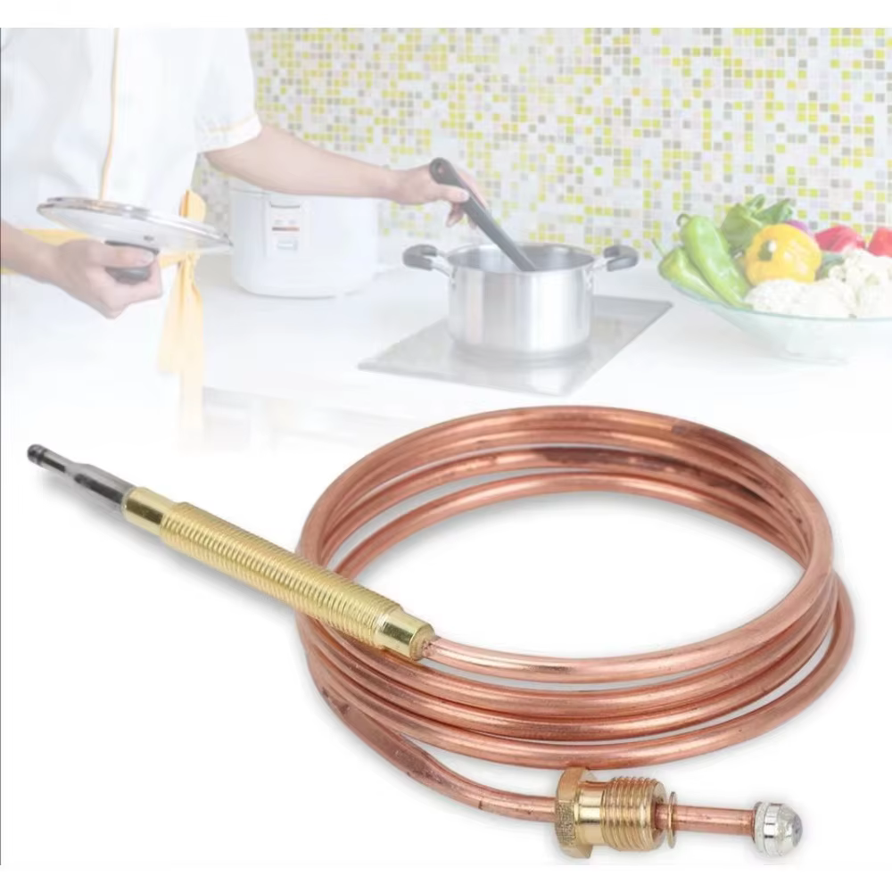 Thermocouple universel pour cuisinière à gaz de 60cm, avec 5 écrous, adaptateur de remplacement pour brûleur à gaz chauffant