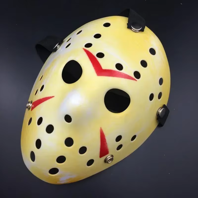 Accessoires parodie cadeau d'Halloween masque de hockey du film Jason vendredi le 13ème masque effrayant fête d'Halloween Cosplay Masksa cadeau d'anniversaire