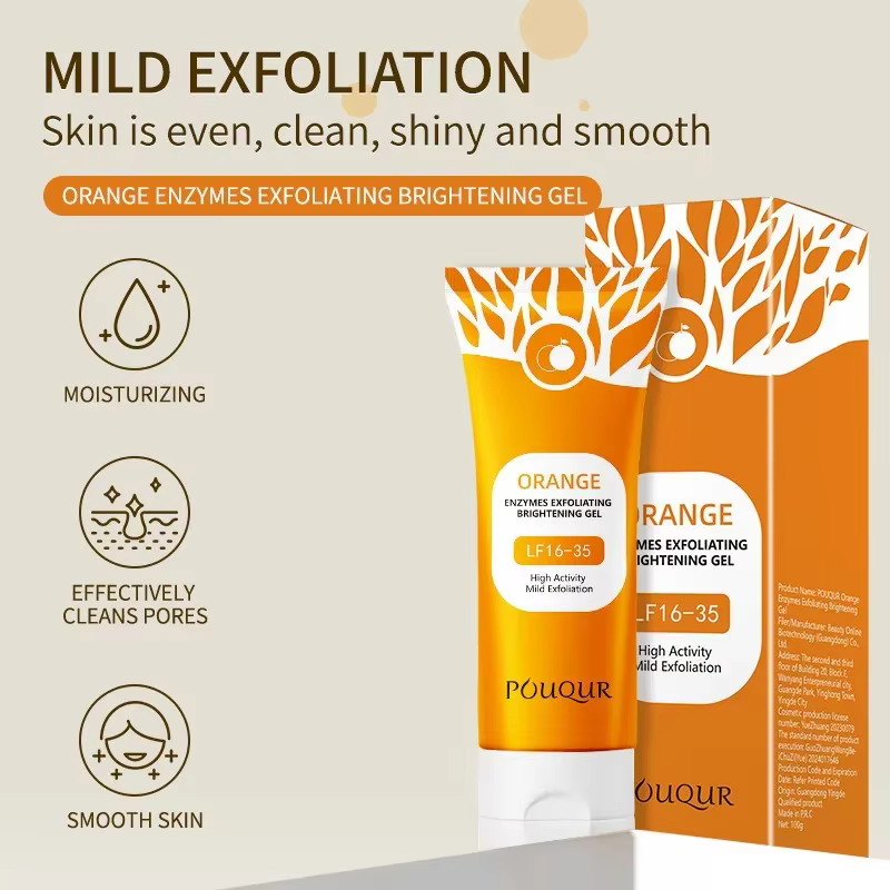Gel exfoliant pour le visage Orange