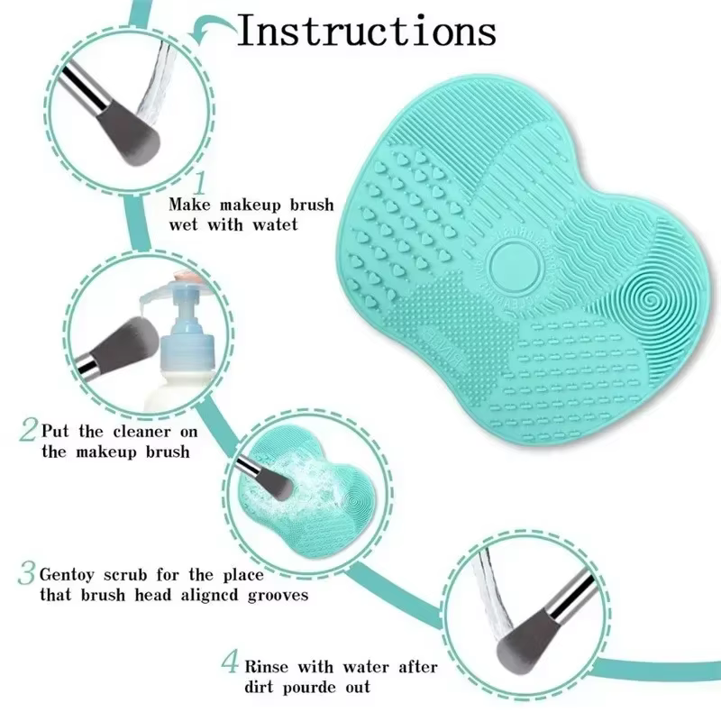 Tampon de nettoyage de brosse de maquillage