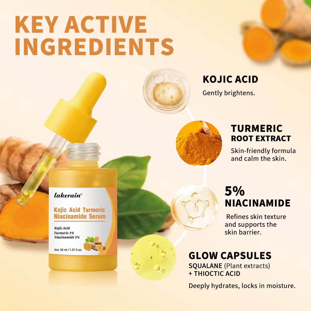 Sérum au curcuma à l'acide kojique