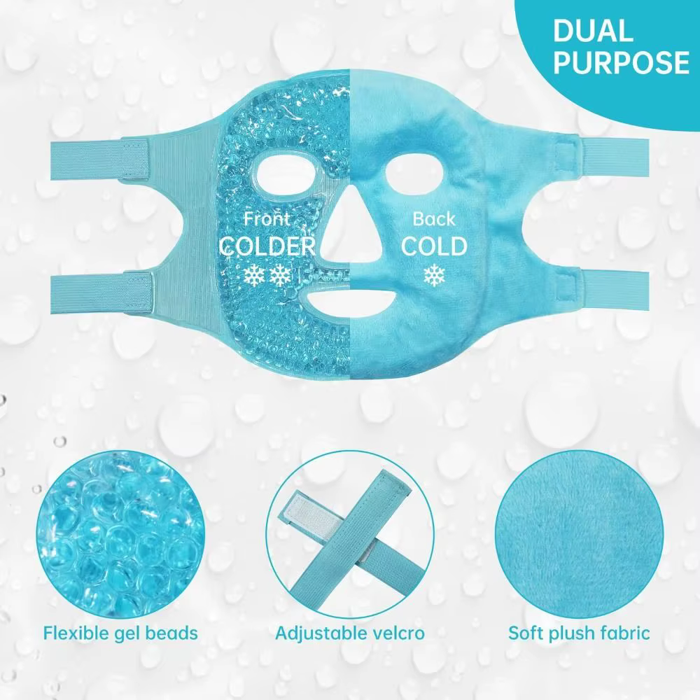 Masque Gel Réutilisable Chaud/Froid pour les Yeux et le Visage – Soulage la Fatigue