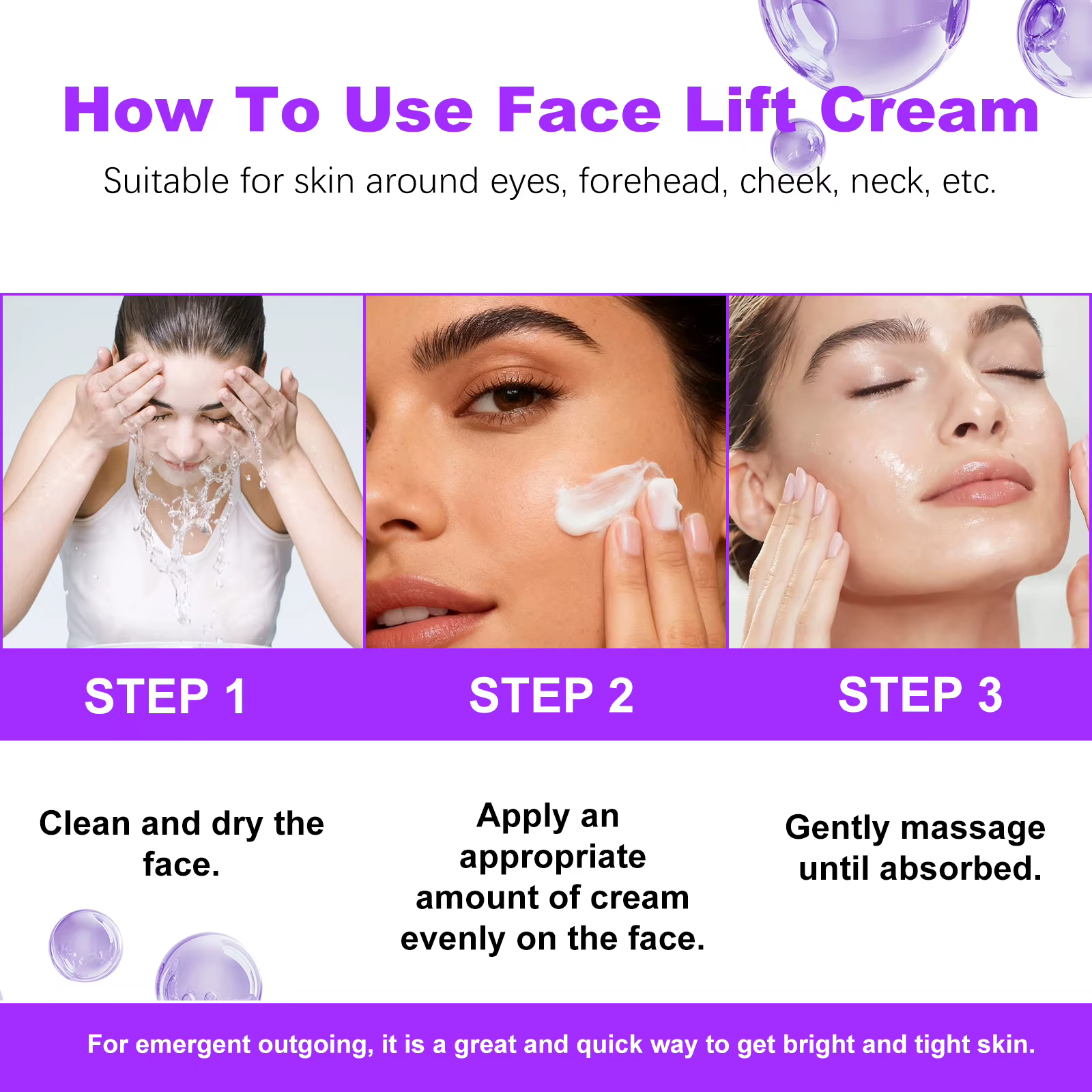 Crème raffermissante au rétinol pour le visage et le cou
