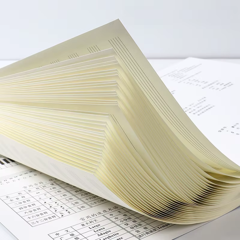 Carnet de partitions vierges en papier pour le personnel, Composition de partitions de musique, carnet de notes de musique artistique, papier manuscrit, carnet de Piano, écriture de chansons