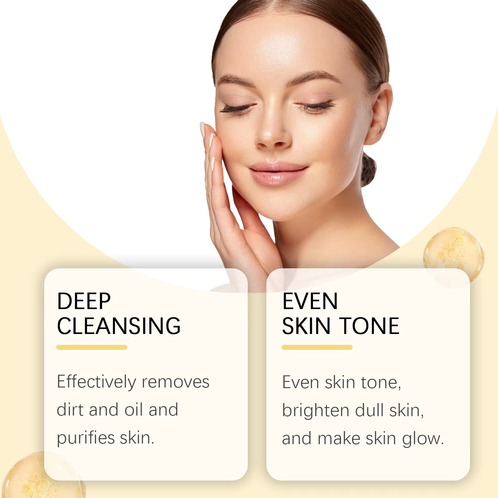 Masque facial exfoliant à la vitamine C