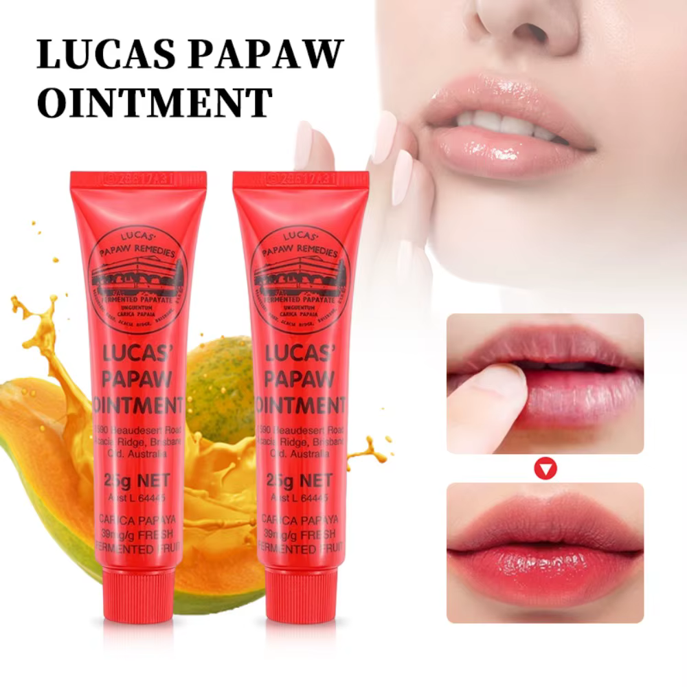 Soins du visage Lucas Papaw pommade baume rouge à lèvres hydratant Anti séchage multifonctionnel