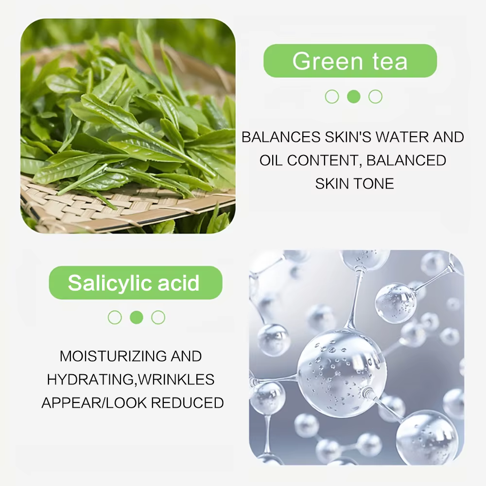 Contient de l'acide salicylique et du thé vert pour éliminer les taches brunes