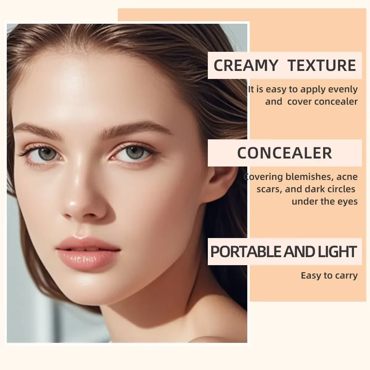 Nouveau Sérum Baume Teint Booster Texture Soyeuse Couvrance Hydratante Effet Repulpant Unifie le Teint Meilleur Fond de Teint en Stick Maquillage de Voyage