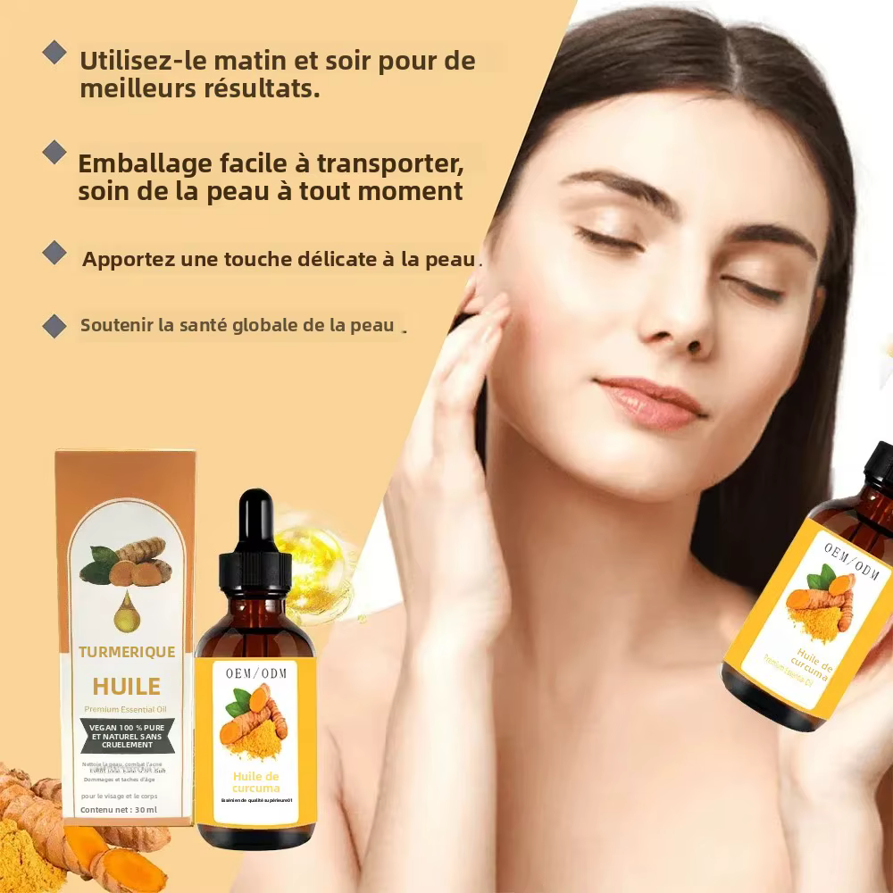 Sérum correcteur de curcuma pour le visage et le corps