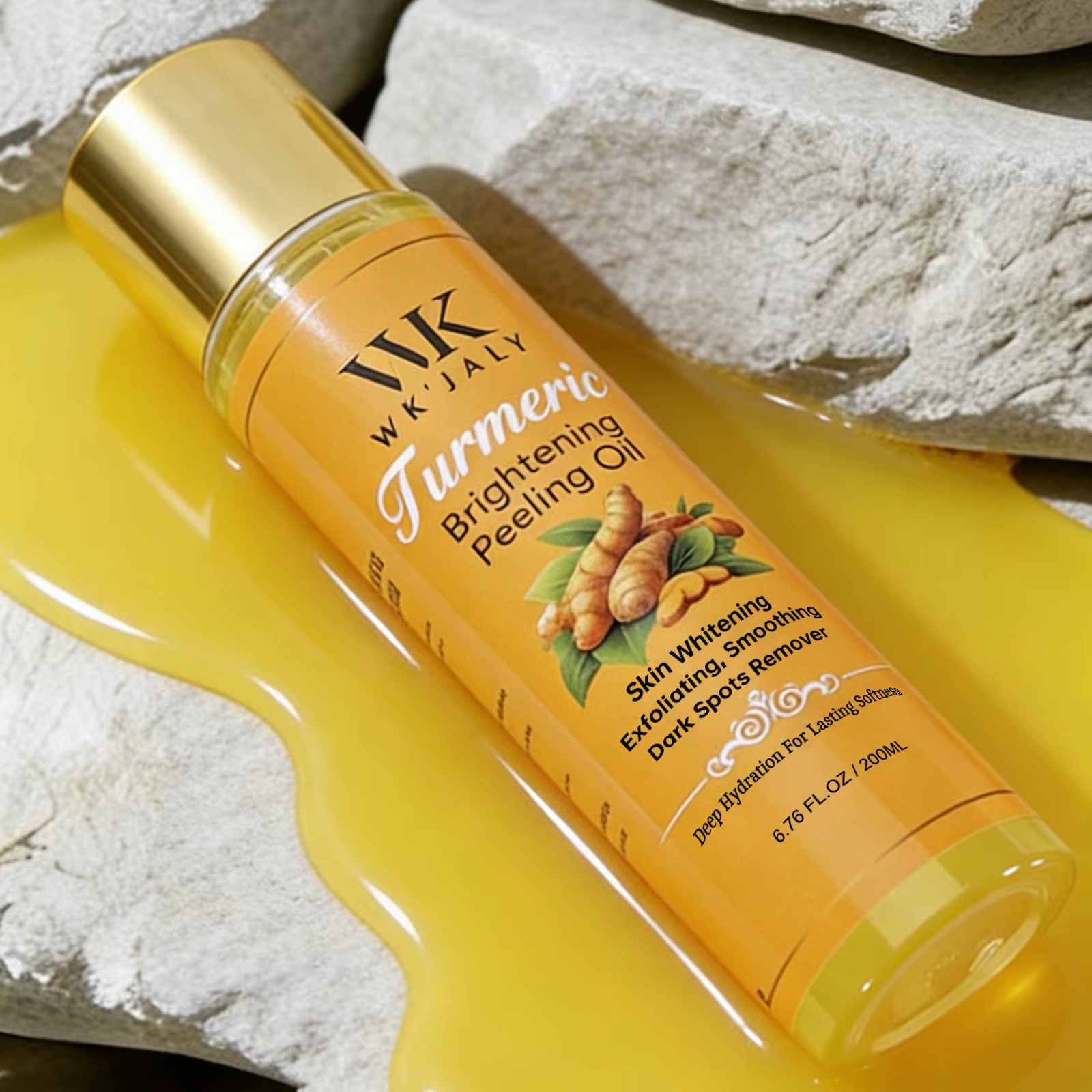 WK JALY Huile exfoliante éclaircissante au curcuma