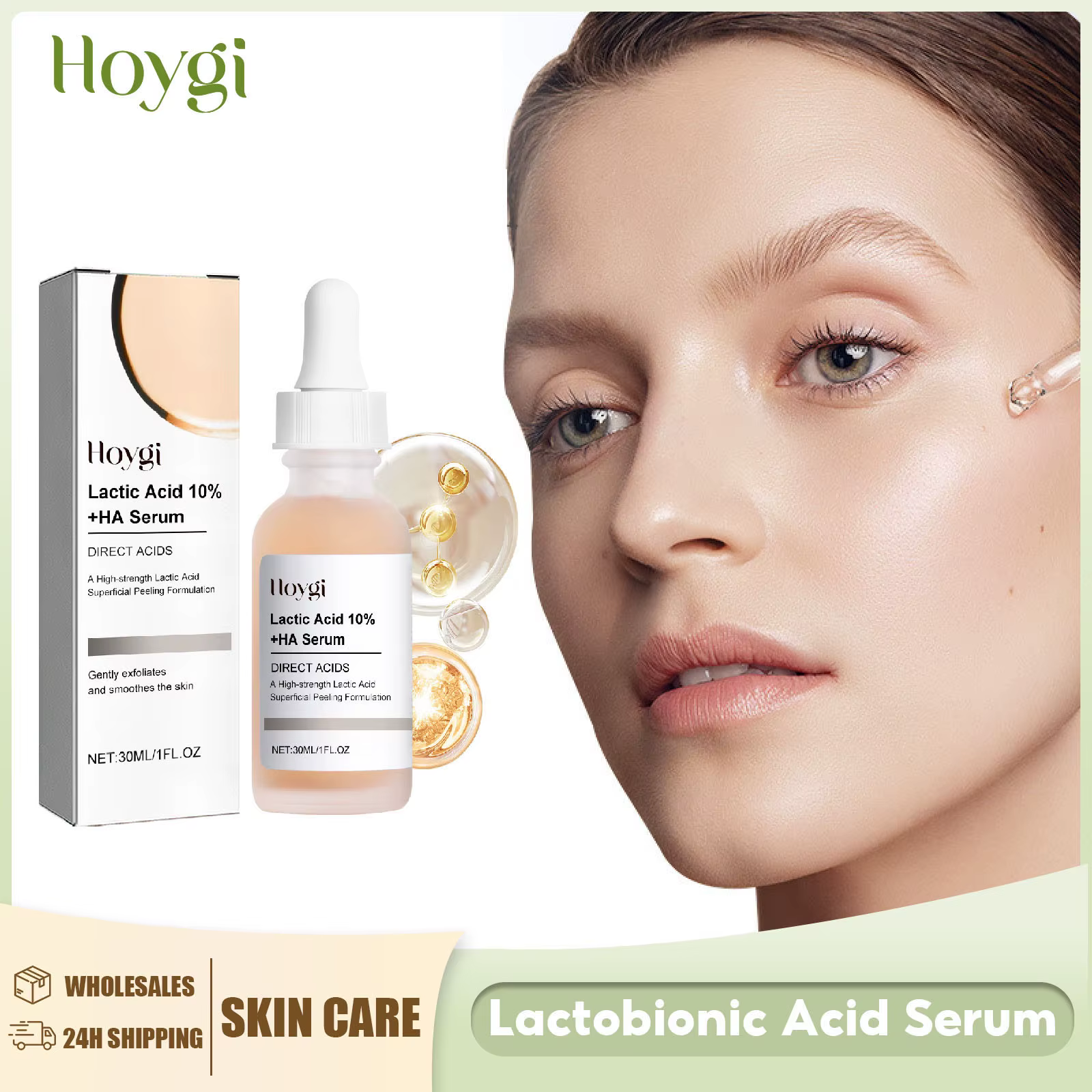 Acide lactobionique rétrécit les Pores sérum nourrir