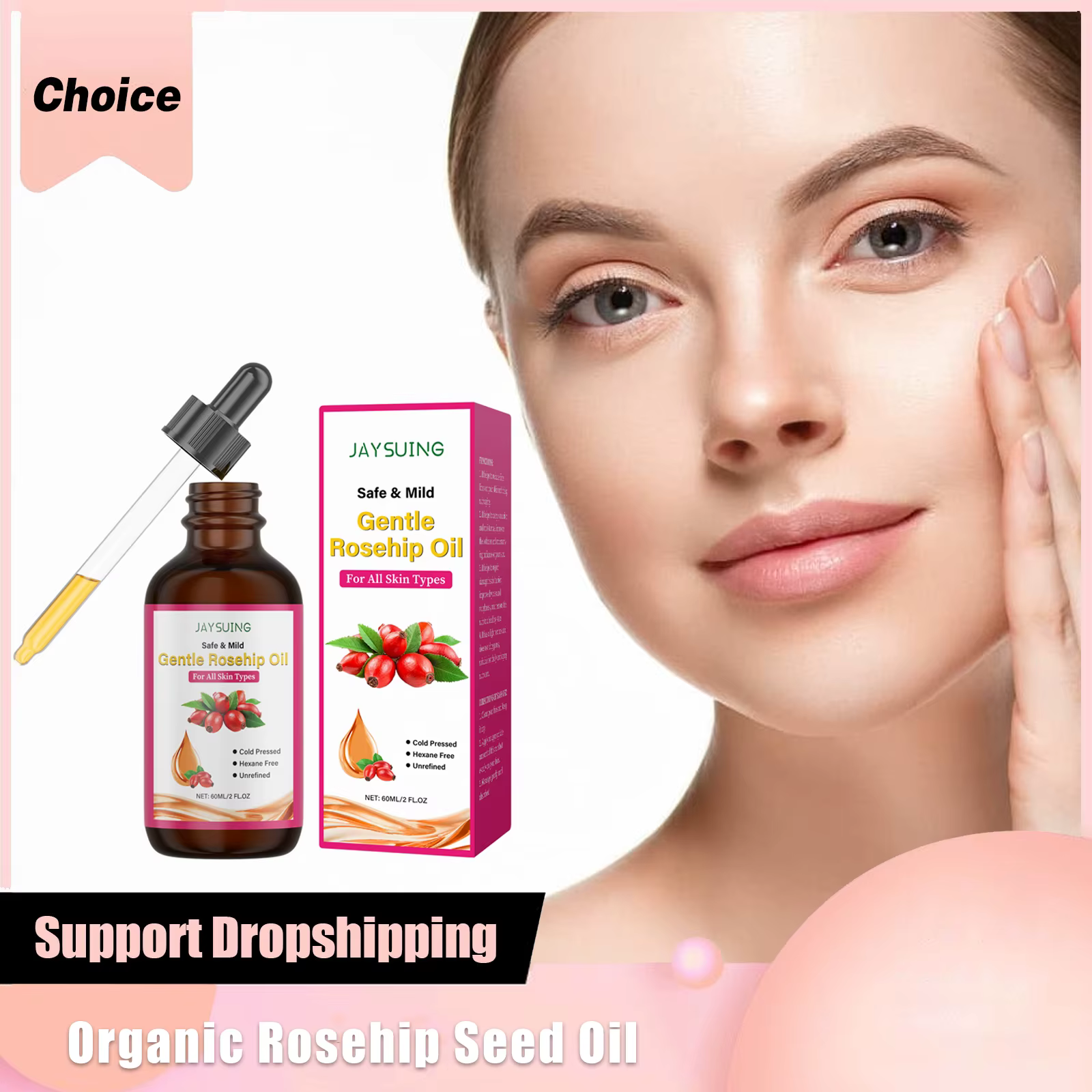 Huile de rose musquée pour le visage