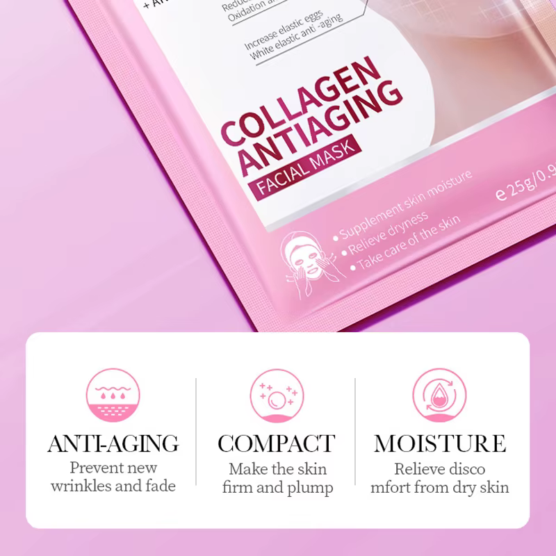 15 pièces BIOAQUA rétinol collagène masques pour le visage raffermissant hydratant nourrissant