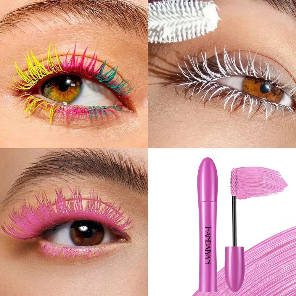 Mascara volumisant imperméable, 10 couleurs, résistant aux taches, bouclé, longue durée, bleu saphir, rose, pour un Look audacieux des yeux, cosmétiques