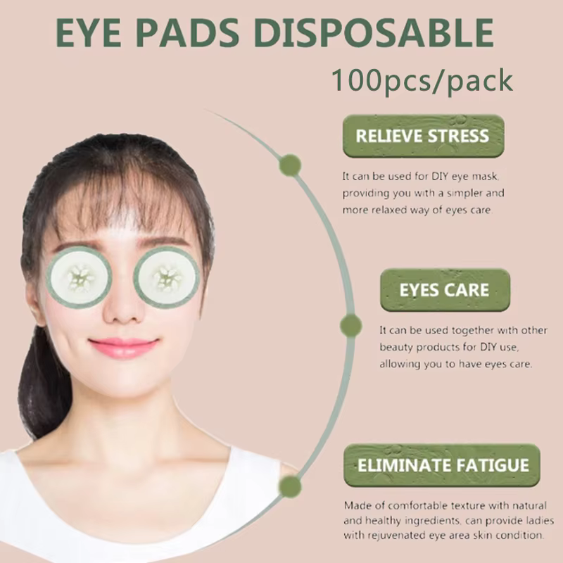 100 pièces tampon de nettoyage pour les yeux masque jetable gommage