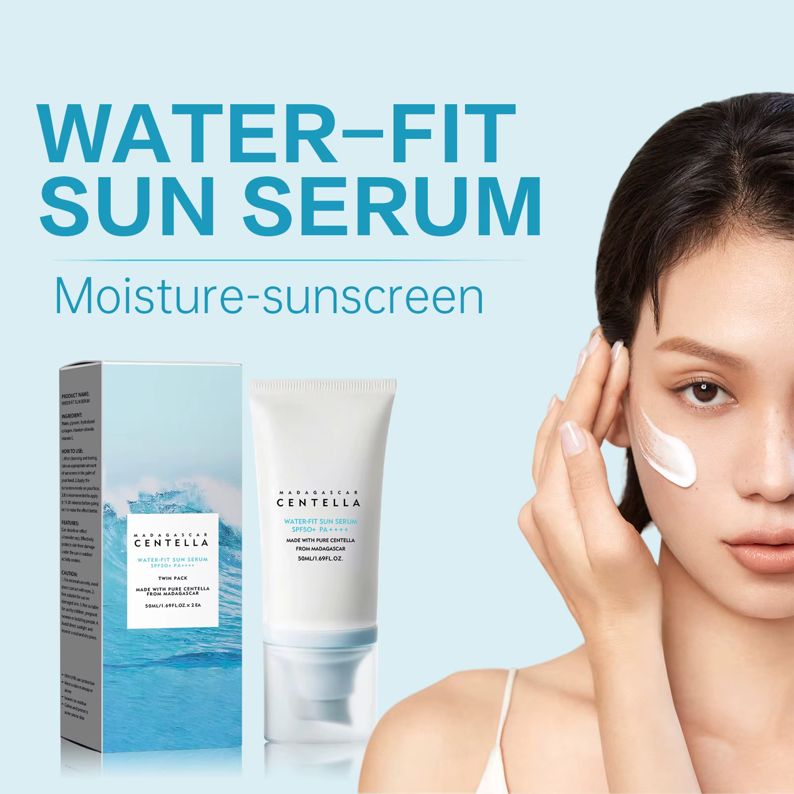 Crème solaire hyaluronique SPF50
