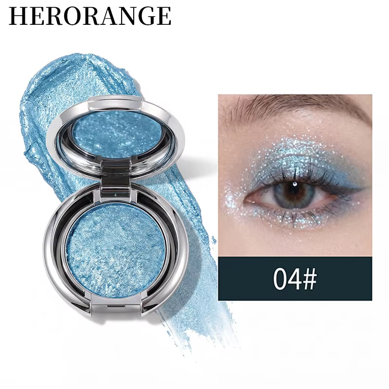 Crème illuminateur Herorange, éclat nacré délicat pour un effet 3D instantané, multi-usages pour le contour des yeux et du visage