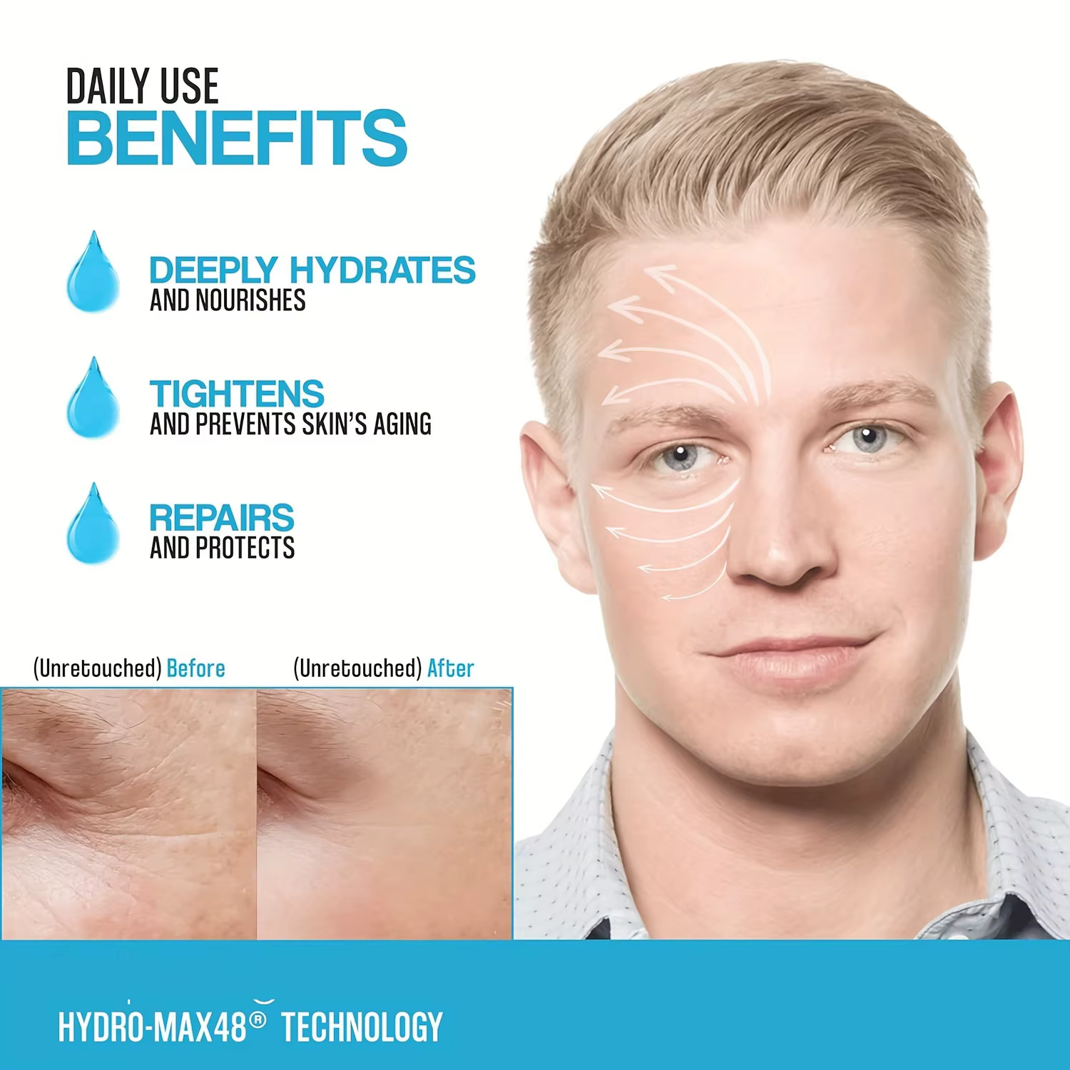 Crème hydratante pour le visage pour hommes
