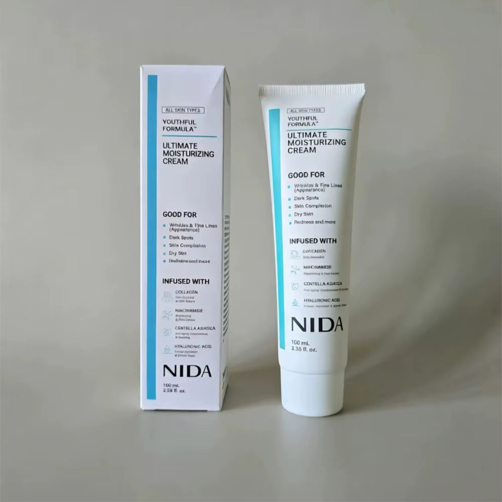 Crème NIDA Collagène Niacinamide Centella Asiatica 100ml – Formule Jeunesse – Hydratation Ultime – Réduit les Rides – Raffermissant