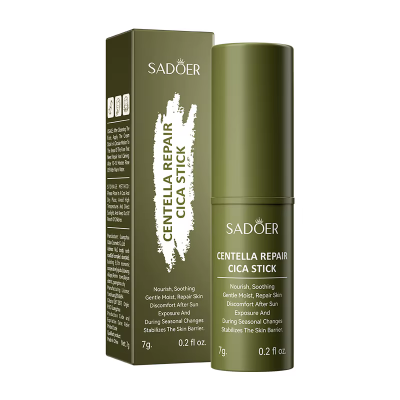 SADIER Centella solide crème pour le visage bâton réparation lisse barrière cutanée hydratant contrôle de l'huile