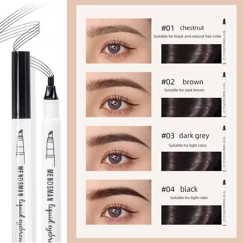 Petit crayon à sourcils sauvage à quatre fourchettes