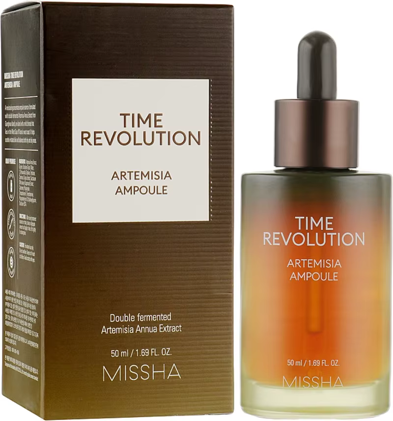 Missha Time Revolution Artemisia Ampoule 50ml sérum pour le visage coréen taches de rousseur dissolvant